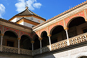 Spain, seville, spanish, architecture, casa de pilatos, mudejar, arch, arches, archway, archways, pillar, pillars, column, columns, pillar, pillars, column, columns, FF25,