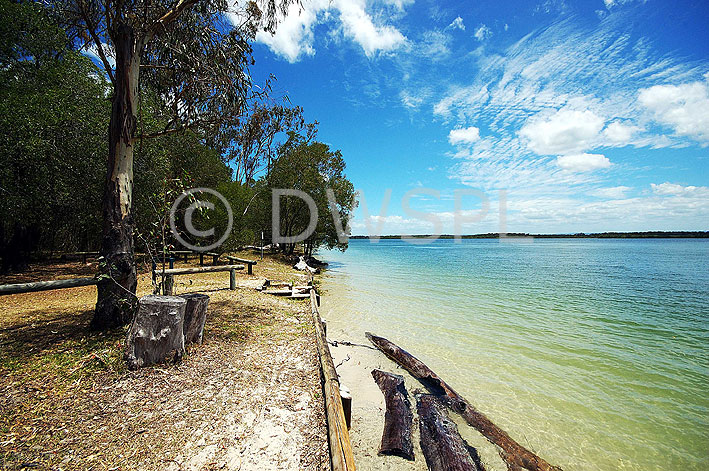 stock photo image: Australia, qld, queensland, bribie, bribie island, beach, beaches, coast, coasts, coastal, coastline, coastlines, pumistone, pumistone passage, mission, mission point, IS62,