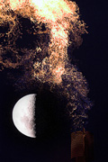 Australia, New South Wales, granville, refinery, refineries, gas, tank, tanks, storage tank, storage tanks, burn, burns, burning, flame, flames, moon, the moon, CS34,
