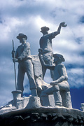 Australia, qld, queensland, gympie, gold, man, men, male, males, miner, miners, gold miner, gold miners, mining, statue, statues, memorial, memorials, monument, monuments, hat, hats.