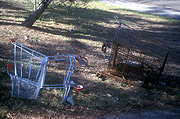 Australia, trolley, trolleys, shopping trolley, shopping trolleys, dumped shopping trolley, dumped shopping trolleys, pollution, rubbish, garbage, littered, litter, litters, littering.