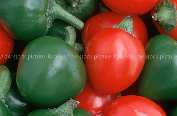 stock photo image: Vegetable, vegetables, chilli, chillies, ball chilli, ball chillies, chili, chilies.