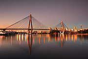 Australia, New South Wales, sydney, city, cities, architecture, bridge, bridges, anzac, anzac bridge.
