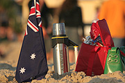 Australia, flask, flasks, thermos flask, thermos flasks, flag, flags, australian, australian flag, australian flags, picnic, picnics, sand, gold coast, qld, queensland.