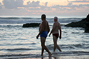 Australia, gold coast, currumbin, people, man, men, male, males, water, seashore, seashores, shoreline, shorelines, beach, beachs, swim, swims, swimmer, swimmers, old, aged, elderly.