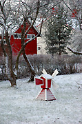 Finland, winter, snow, snow scene, snow scenes, windmill, windmills, tree, trees, house, houses, housing, BS65,