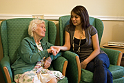 People, child, children, puberty, woman, women, people, child, children, puberty, woman, women, aged care, aged care facility, aged care facilities, teenager, teenagers, teenage girl, teenage girls, girl, girls, female, females, old, aged, elderly, old woman, old women, elderly woman, elderly women, pensioner, pensioners, nursing home, nursing homes, chair, chairs, indoors, Australia, Sport pictures, Sports, balloon images, hot air balloons