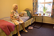 People, woman, women, people, woman, women, aged care, aged care facility, aged care facilities, female, females, old, aged, elderly, old woman, old women, elderly woman, elderly women, pensioner, pensioners, nursing home, nursing homes, bedroom, bedrooms, bed, beds, indoors, Australia, Sport pictures, Sports, balloon images, hot air balloons