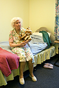 People, woman, women, people, woman, women, aged care, aged care facility, aged care facilities, female, females, old, aged, elderly, old woman, old women, elderly woman, elderly women, pensioner, pensioners, nursing home, nursing homes, bedroom, bedrooms, bed, beds, indoors, toy, toys, fluffy toy, fluffy toys, teddybear, teddybears, Australia, Sport pictures, Sports, balloon images, hot air balloons