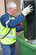 Australia, New South Wales, sydney, man, men, male, males, cleaner, cleaners, rubbish, garbage, rubbish bin, rubbish bins, garbage bin, garbage bins, waste bin, waste bins, garbage bin, garbage bins, waste bin, waste bins, garbage bin, garbage bins, waste bin, waste bins, garbage bin, garbage bins, waste bin, waste bins, waste, occupation, occupations, glove, gloves.