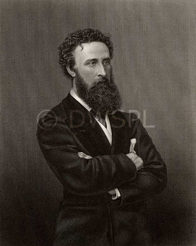 stock photo image: Robert, edward, Edward Robert, earl, earls, earl lytton, Earl Lytton, novelist, novelists, poet, poets, Viceroy of India, Owen Meredith, engravings, Engraving,