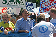 Australia, nsw, sydney, walk against warming, global warming, protest, protests, protesting, people, protester, protesters, sign, signs, vote, votes, voting, election, elections, crowd, crowds, politician, politicians, politics, political, man, men, senator, senators, bob brown, senator bob brown.