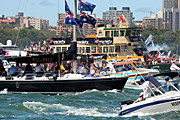 Australia, New South Wales, sydney, Australia Day, Celebration, Celebrations, Australia day celebrations, people, ferry, ferries, boat, boats, boating, vehicle, vehicles, vehicle, vehicles, sign, signs, flag, flags, australian, australian flag, australian flags.