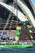 Australia, New South Wales, sydney, Australia Day, Celebration, Celebrations, Australia day celebrations, boat, boats, boating, opera house, sydney opera house, opera house, harbour, harbours, sydney harbour, flag, flags.