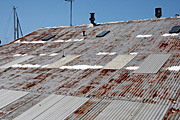 Australia, New South Wales, sydney, roof, roofs, rooves, rust, rusts, rusted, rusty, rusting, factory, factories.