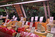 Australia, vic, victoria, melbourne, shop, shops, retail, industry, retail industry, david jones, food, cheese, cheeses, counter, counters, glass, sign, signs, price, prices, label, labels.
