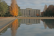 Australia, act, australian capital territory, territory, territories, Canberra, great dividing range, treasury, treasury building, architecture, tree, trees, autumn, autumn scene, autumn scenes, lake, lakes, burley griffin, lake burley griffin, water.