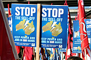 Australia, New South Wales, sydney, rally, rallies, protest, protests, signs, sign, electricity, darling harbour, protester, protesters, demonstration, demonstrations.
