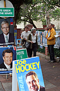 Australia, New South Wales, sydney, election, elections, electoral, vote, votes, voting, government, primeminister, prime minister, rudd, kevin rudd, supporter, supporters, sign, signs, booth, booths, poll, polling, polling booth, polling booths, sign, signs.