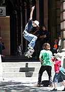 Australia, New South Wales, sydney, people, child, children, puberty, male, males, boy, boys, teenager, teenagers, adolescent, adolescents, teenage boy, teenage boys, skateboard, skateboards, skateboarding, skateboarder, skateboarders, martin place, step, steps, hat, hats.