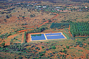 Australia, nt, northern territory, kings canyon, sewage, sewage plant, sewage plants, aerial, aerials.