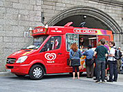 Transport, truck, trucks, van, vans, icecream, icecreams, ice-cream, ice-creams, people, sign, signs, food, child, children, AB71,