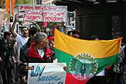 Australia, New South Wales, sign, signs, sydney, people, apec, apec demonstration, demonstrator, demonstrators, demonstration, demonstrations, protest, protests, asia pacific economic cooperation.
