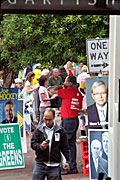 Australia, New South Wales, sydney, election, elections, electoral, vote, votes, voting, government, primeminister, prime minister, rudd, kevin rudd, supporter, supporters, sign, signs, booth, booths, poll, polling, polling booth, polling booths, sign, signs.
