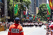 Australia, New South Wales, sydney, parade, parades, christmas, christmas scene, christmas scenes, crowd, crowds, people, martin place, ses, J, Australia, Emergency, Emergencies, Emergency service, Emergency services, SES, Rescue, Rescue Services, man, men, male, males, occupation, occupations, outdoors, uniform, uniforms, helmet, helmets, safety.