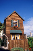 Pacific islands, new zealand, nz, akaroa, banks, banks peninsula, architecture, house, houses, housing, bed and breakfast, bed and breakfasts, accommodation, window, windows, fence, fences.