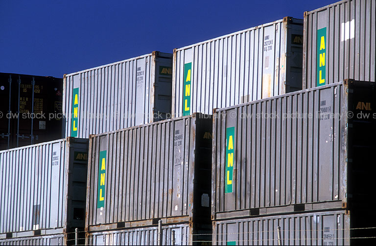 SHIPPING CONTAINERS, PORT ADELAIDE, SOUTH AUSTRALIA