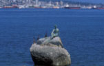 Canada, vancouver, british columbia, sculpture, sculptures, statue, statues, Stanley Park, Vancouver, Canada, Girl in a wetsuit.
