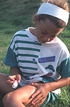People, child, children, ailment, ailments, girl, girls, female, females, mozzie, mozzies, mosquito, mosquitoes, mosquito bite, mosquito bites, bite, bites, itch, itches, itching, Australia, Sport pictures, Sports, balloon images, hot air balloons