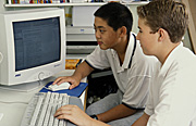 People, child, children, puberty, indoors, teenager, teenagers, adolescent, adolescents, child, children, teenage boy, teenage boys, boy, boys, male, males, school, schools, educate, educates, educating, education, computer, computers, monitor, monitors, screen, screens, computer screen, computer screens, Australia, Sport pictures, Sports, balloon images, hot air balloons