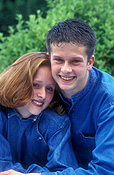 People, child, children, puberty, teenager, teenagers, teenage boy, teenage boys, teenage girl, teenage girls, boy, boys, male, males, female, females, adolescent, adolescents, hug, hugs, hugging, cuddle, cuddles, cuddling, embrace, embraces, embracing, denim, denim jeans, Australia, Sport pictures, Sports, balloon images, hot air balloons