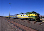 Transport, transportation, vehicle, vehicles, train, trains, ghan, the ghan, ghan railway, NT, Northern Territory, Australia, Alice Springs, wheel, wheels, track, tracks, train track, train tracks, train wheel, train wheels, Rail, Railways, Railway station, Railway stations, railway track, railway tracks, railway track, railway tracks.