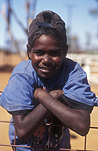 People, child, children, puberty, australia, Anmatyerr, anmatyerr country, community, communities, australian, australian people, child, children, boy, boys, male, males, teenager, teenagers, teenage boy, teenage boys, aboriginal, aborigine, aboriginals, aborigines, aboriginal people, aboriginal child, aboriginal children, aborigine child, aborigine children, indigenous people, Yuwelamu, Mount Allan, NT, Northern Territory, hat, hats, baseball hat, baseball hats, fence, fences.