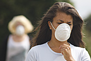 People images, Children, Puberty, Adolescents, Teenagers, Young People, teenage girl, teenage girls, girl, girls, child, children, mask, masks, pollution, air pollution, Australia, Sport pictures, Sports, balloon images, hot air balloons