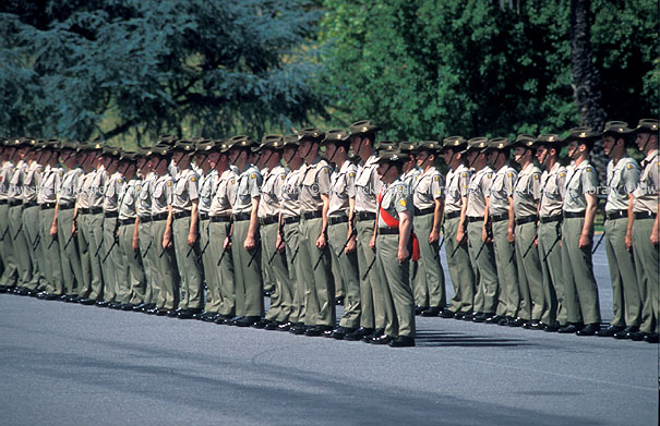stock photo image: Armed forces, army, uniform, uniforms, army uniform, army uniforms, hat, hats, occupation, military, defence, defence forces, armed services, occupations, people, man, men, male, males, service, services, parade, parades, Australia, SA, South AUstralia, parade ground, parade grounds, australian army, soldier, soldiers.