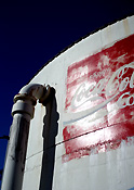 Australia, wa, western australia, two rocks, perth, tank, tanks, water, water tank, water tanks, sign, signs, coca cola, coca-cola, advertisement, advertisements, advertising.