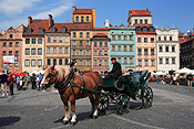 Europe, warsaw, poland, rynek, starego, miasta, rynek starego miasta, people, man, men, male, males, driver, drivers, carriage, carriages, FF25,