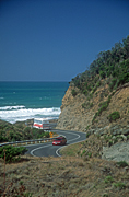 Australia, Vic, Victoria, Great Ocean Road, road, roads, winding, winding road, winding roads, sealed road, sealed roads, National Park, National Parks, Port Campbell, Port Campbell National Park, bus, buses, coach, coaches, car, cars, vehicle, vehicles, heavy vehicle, heavy vehicles, bend, bends, coast, coasts, coastline, coastlines, FF25,