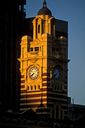 Australia, Vic, Victoria, Melbourne, architecture, tower, towers, southbank, clock, clocks, sunset, sunsets, sunrises and sunsets, flinders, flinders street, flinders street station, DFF, DFFCITIES, FF25,