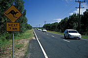 Australia, road, roads, power, power line, power lines, power supply, electricity, sealed, sealed road, sealed roads, roadsign, roadsigns, road sign, road signs, kangaroo, Kangaroos, car, cars, vehicle, vehicles, sign, signs, FF25,