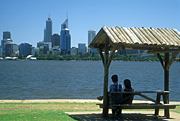 Australia, WA, Western Australia, Perth, water, people, couple, couples, roof, roofs, rooves, park, parks, FF25,