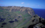 Easter Island, Chile, Latin America, Historic site, Historic sites, megalithic, rano raraku, volcano, volcanoes, rano kau, rano kau volcano.