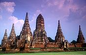 Asia, thailand, architecture, ayutthaya, wat, wats, wat chai watthanaram.