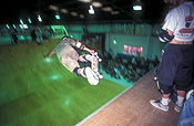 Sport pictures, Sports, skateboard, skateboards, skateboarding, skateboard rider, skateboard riders, teenager, teenagers, adolescent, adolescents, male, males, teenage boy, teenage boys, indoors, rink, rinks.