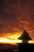 Australia, WA, Western Australia, Broome, Crab Creek, cloud, clouds, sky, skies, sky scenes, thunderstorm, thunderstorms, thunder cloud, thunder clouds, storm, storms, sunsets, sunrises and sunsets, mood, mood scene, mood scenes, sunset, rock, rocks.