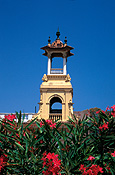 Europe, spain, barcelona, architecture, building, tower, towers, Flora, flower, flowers, bell tower, bell towers, belltower, belltowers, arch, arches, archway, archways, ff25,